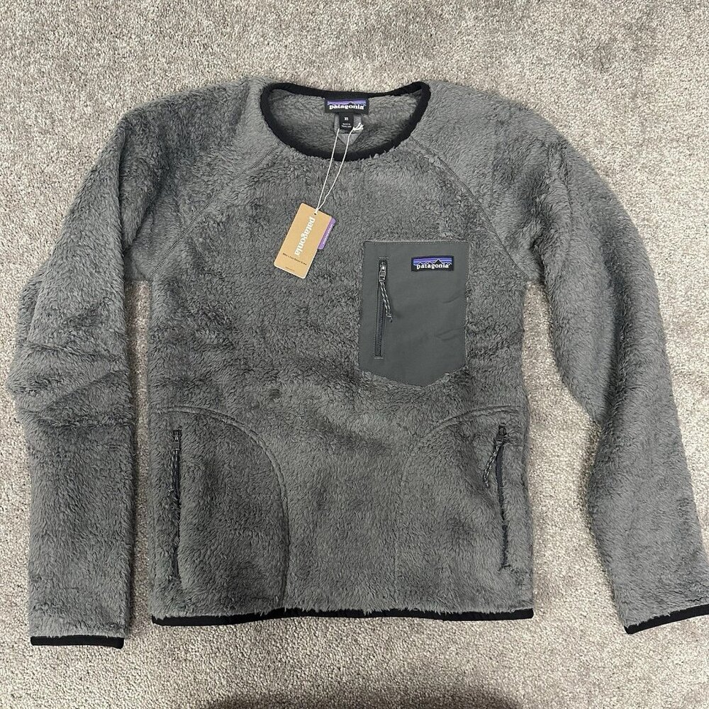Patagonia Los Gatos Men's XS Crew Fleece Gray NEW "in Bag"